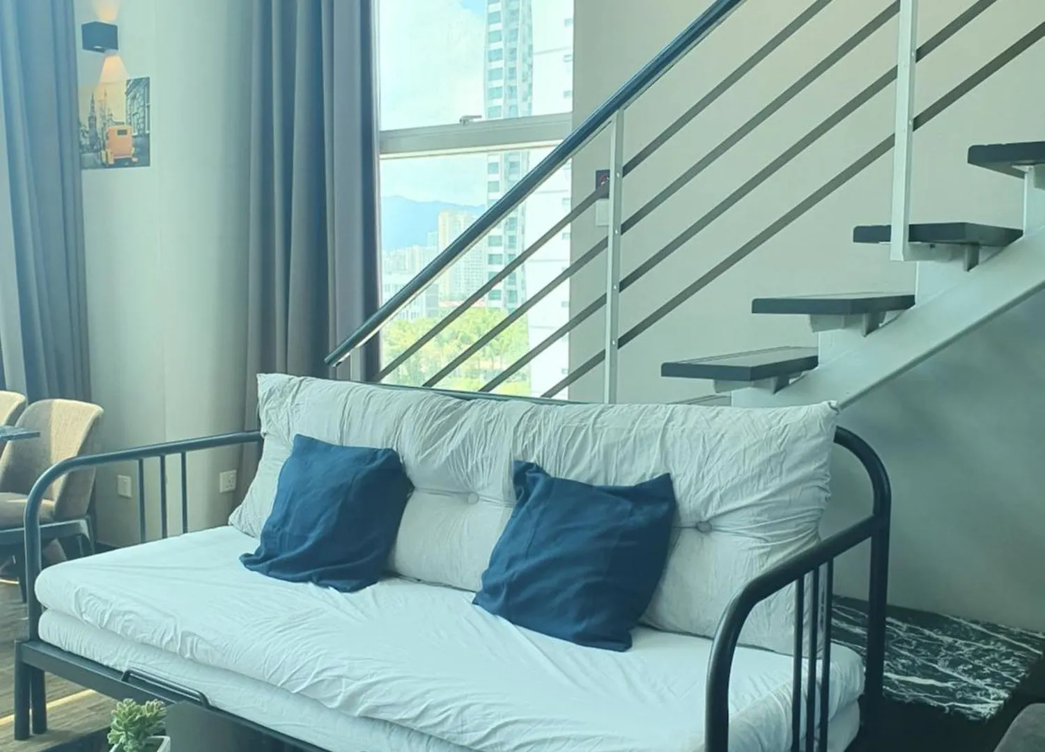 Fantastic Seaview Loft 2R2B 9Pax #Maritime Apartment Jelutong Malaysia